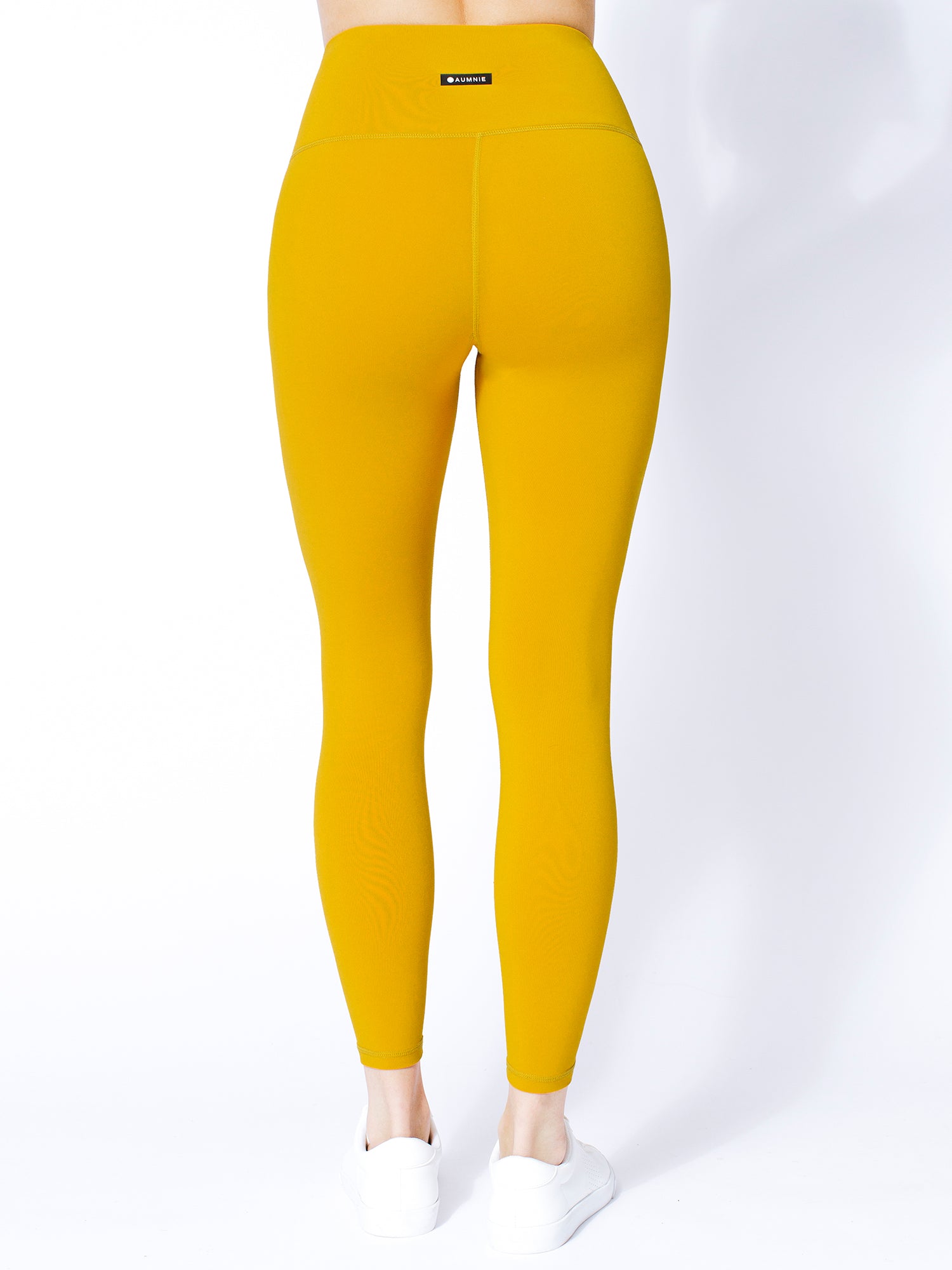 HIGH WAIST ANKLE CROPS, MARIGOLD