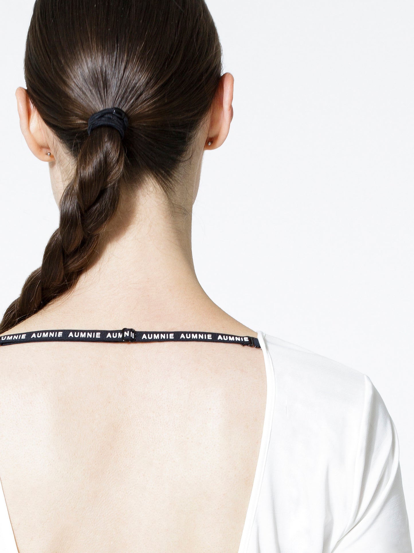 OPEN BACK WRAP TEE, WHITE