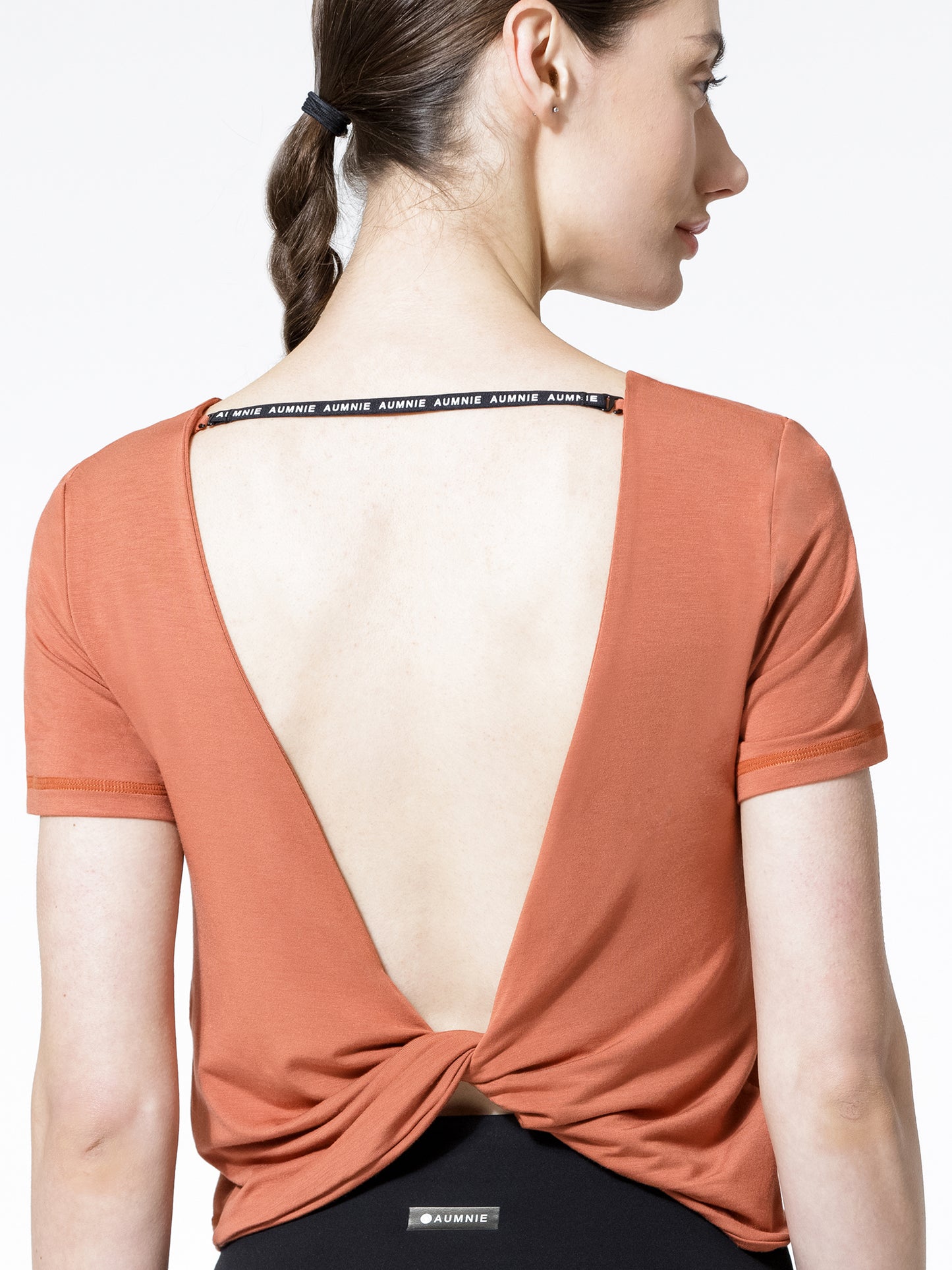 MODAL TWIST TEE, CLAY