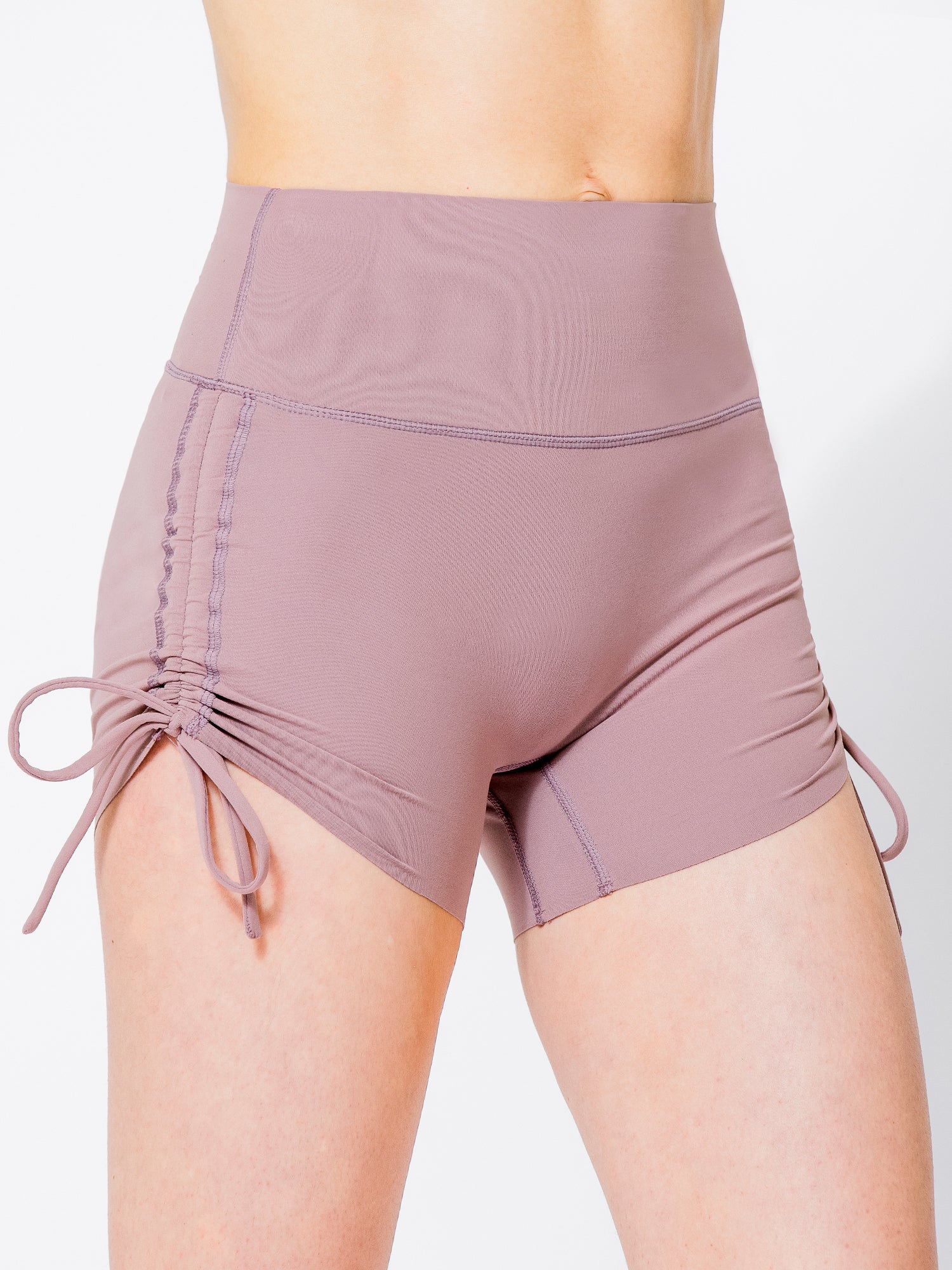 NUDE TENNIS SKIRT SHORTS, ASH MAUVE