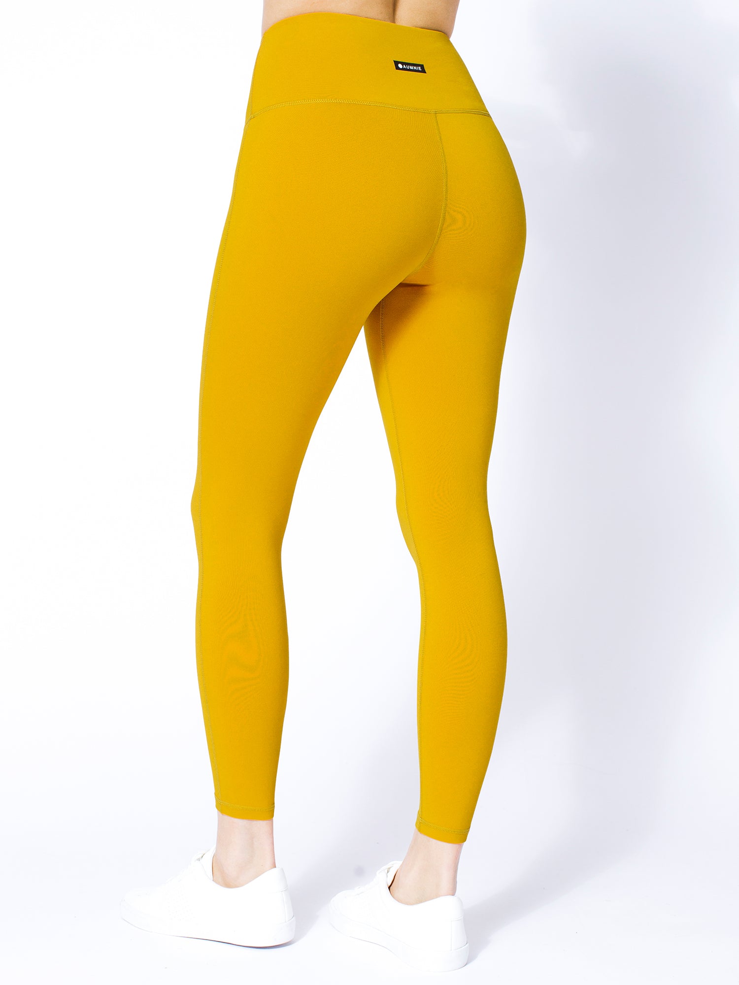 HIGH WAIST ANKLE CROPS, MARIGOLD