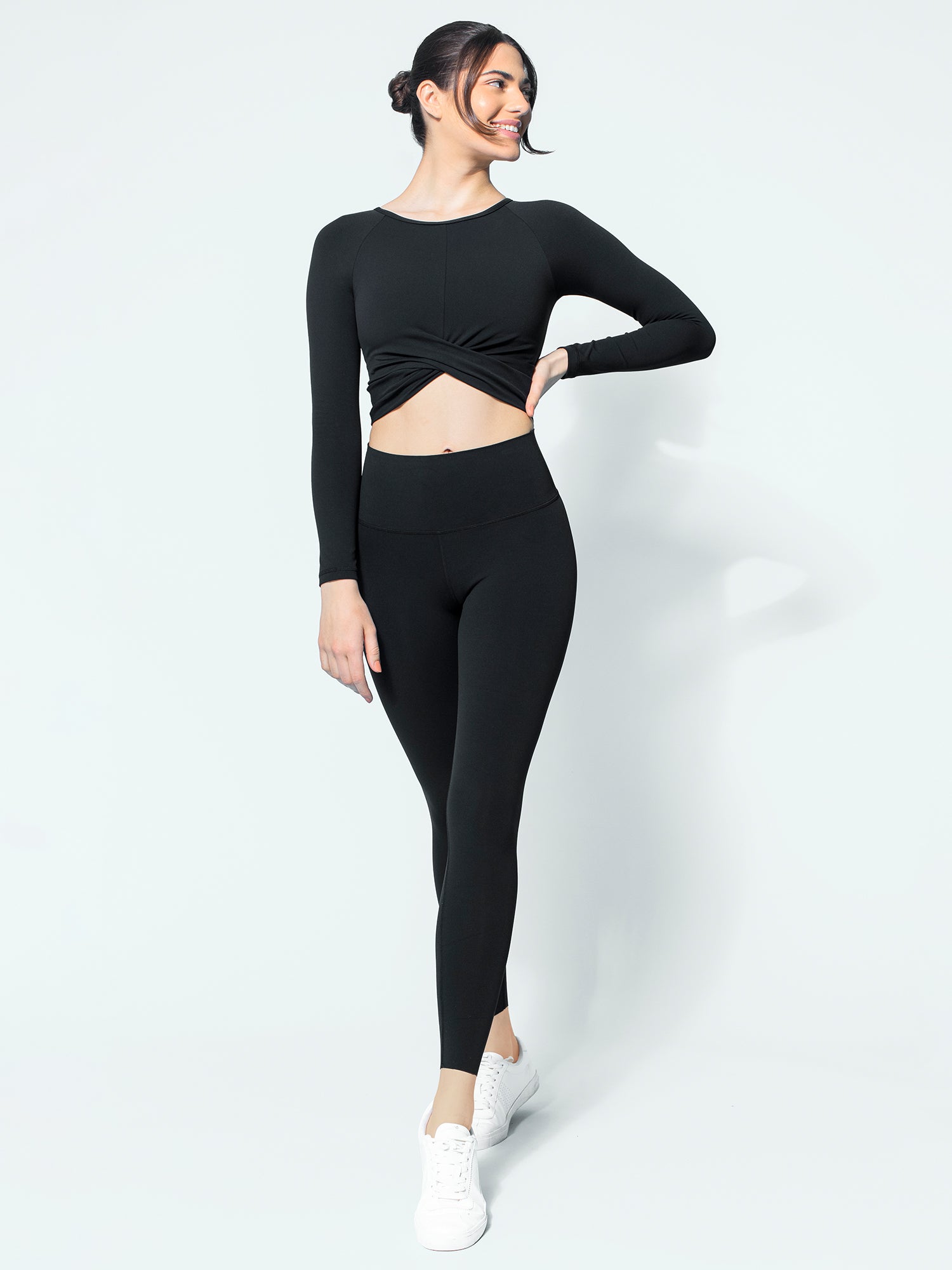 NUDE SHAPE PANTS, BLACK