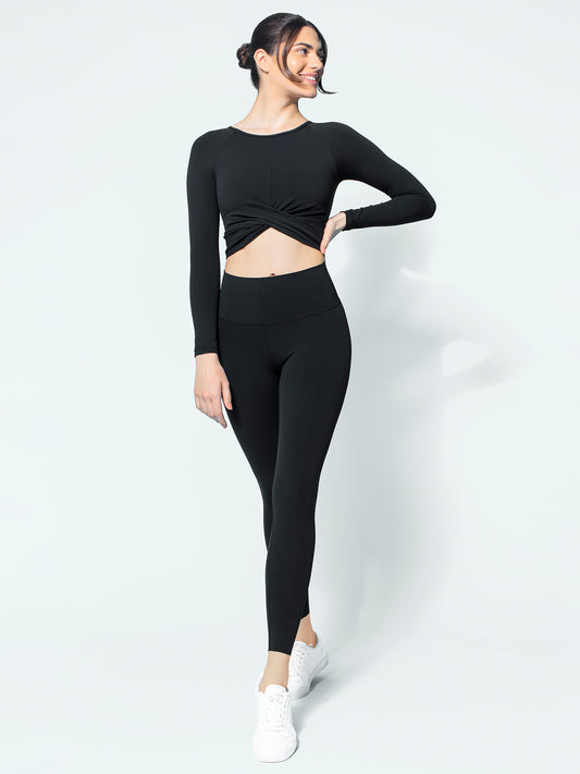 NUDE SHAPE PANTS, BLACK