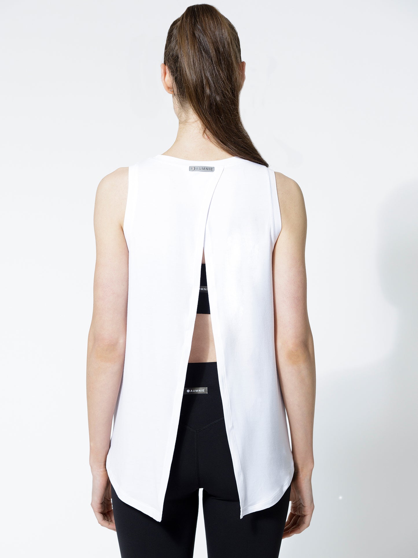 TIE BACK TRAINING TANK, WHITE