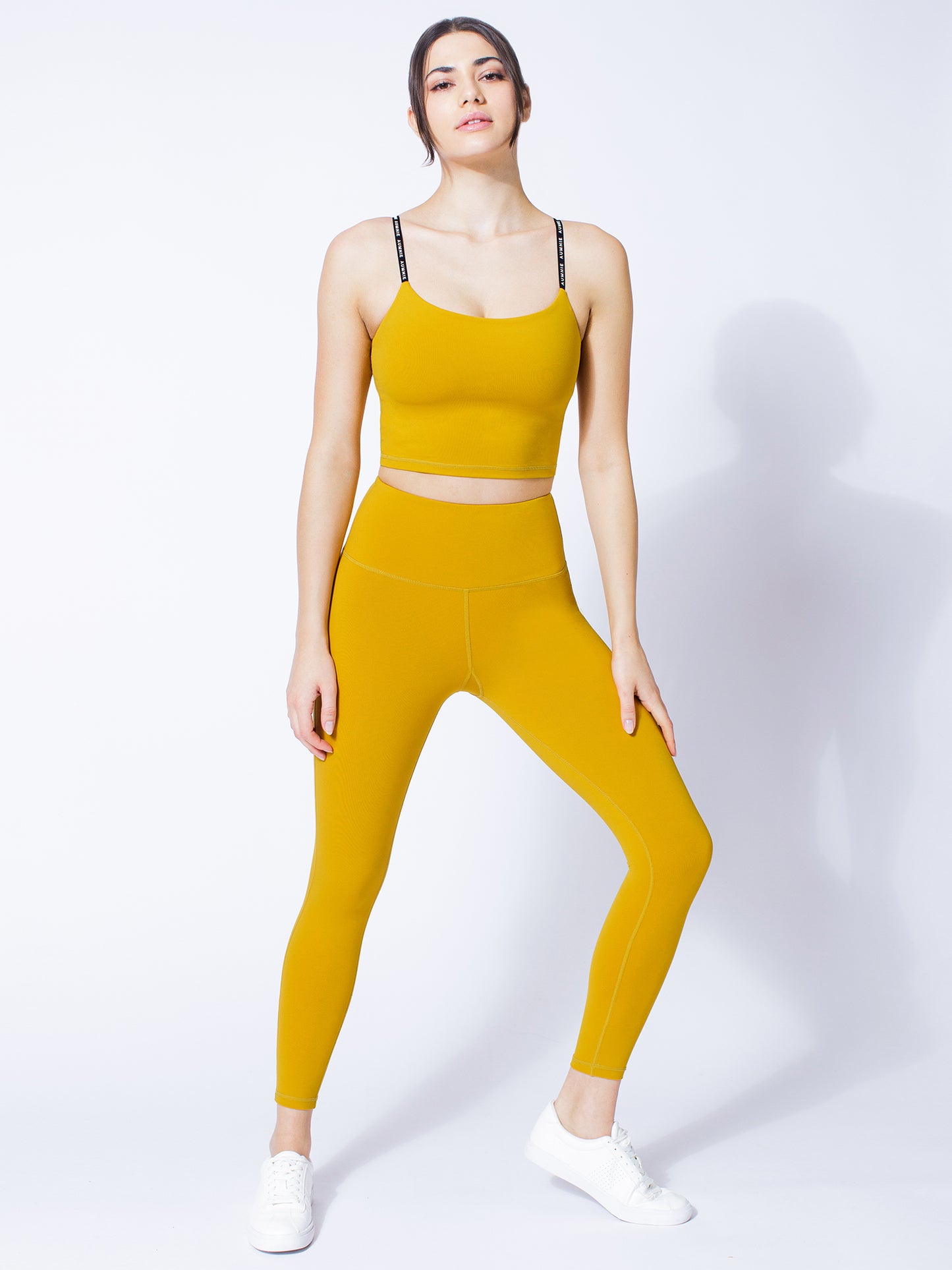 HIGH WAIST ANKLE CROPS, MARIGOLD