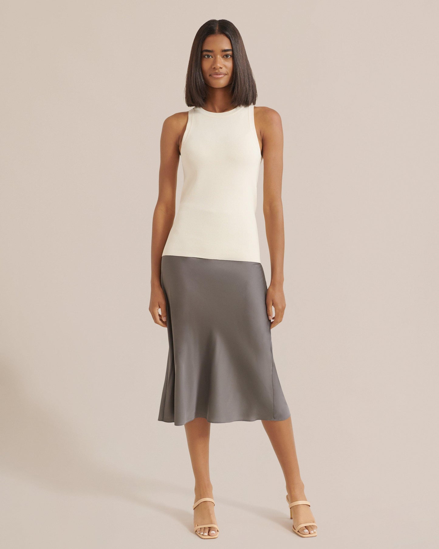 Dakota Satin Slip Skirt - souvikdeysample