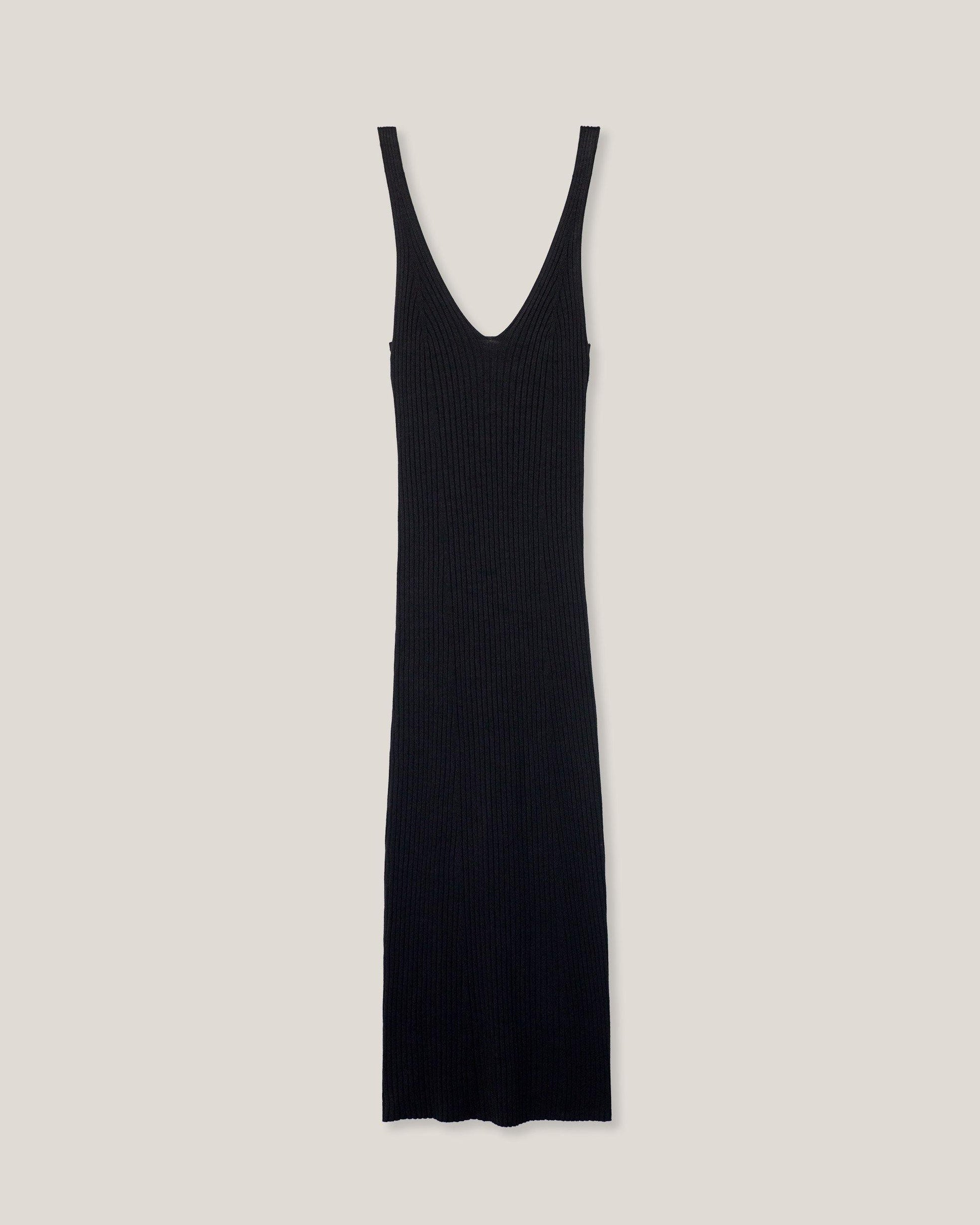 Teja V-Neck Ribbed Dress - souvikdeysample