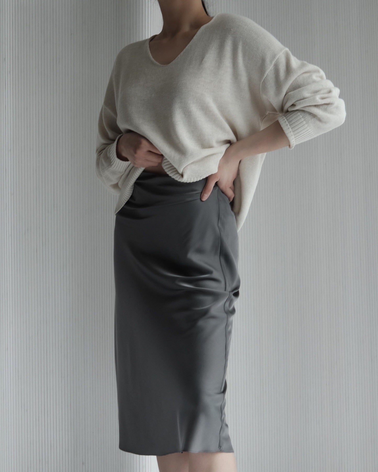 Dakota Satin Slip Skirt - souvikdeysample