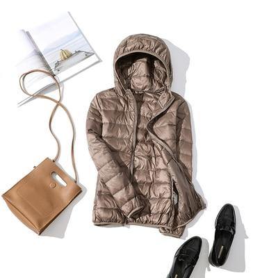 2019 New Brand 90% White Duck Down Jacket Women Autumn Winter Warm Coat Lady Ultralight Duck Down Jacket Female Windproof Parka - souvikdeysample