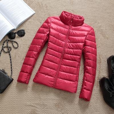 2019 New Brand 90% White Duck Down Jacket Women Autumn Winter Warm Coat Lady Ultralight Duck Down Jacket Female Windproof Parka - souvikdeysample