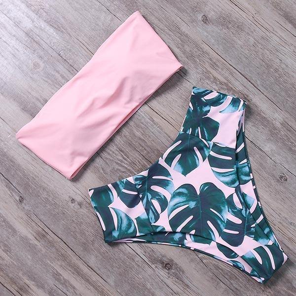 RUUHEE Bandage Bikini Swimwear Women Swimsuit High Waist Bikini Set 2020 Bathing Suit Push Up Maillot De Bain Femme Beachwear - souvikdeysample