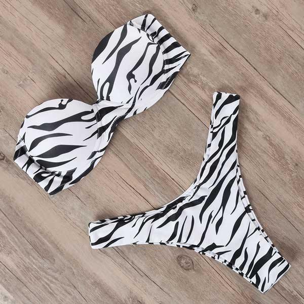 RUUHEE Bikini Swimwear Women Swimsuit 2020 Leopard Brazilian Bikini Set Push Up Bathing Suit Female Summer Beach Wear Biquini - souvikdeysample