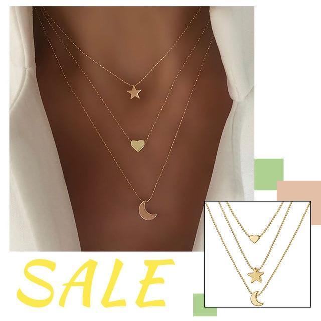 VKME Vintage Multi-layer Chains Necklaces - souvikdeysample