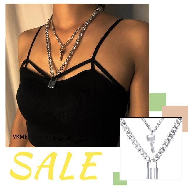 VKME Vintage Multi-layer Chains Necklaces - souvikdeysample