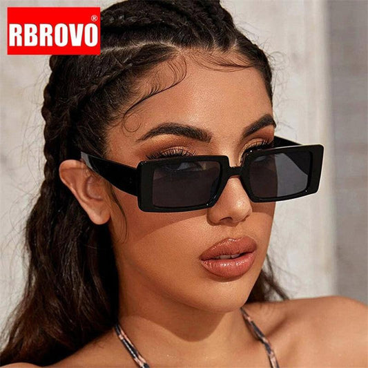 RBROVO 2021 Square Retro Sunglasses Women Vintage Sun Glasses For Women/Men Luxury Brand Eyeglasses Women Small Oculos De Sol - souvikdeysample